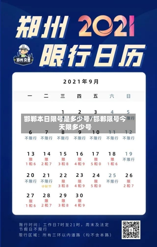 邯郸本日限号是多少号/邯郸限号今天限多少号