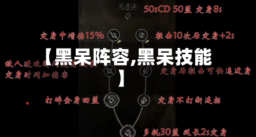 【黑呆阵容,黑呆技能】