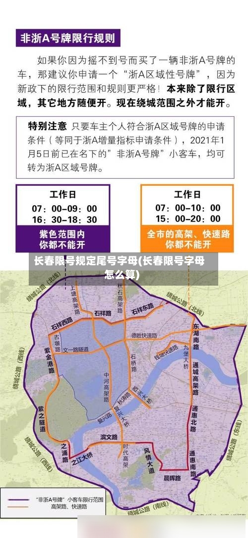 长春限号规定尾号字母(长春限号字母怎么算)