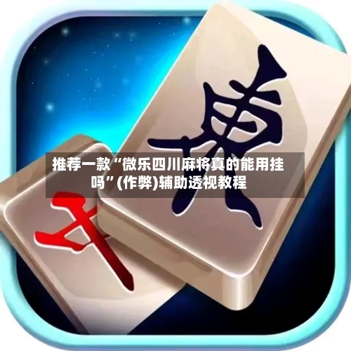 推荐一款“微乐四川麻将真的能用挂吗”(作弊)辅助透视教程-第2张图片