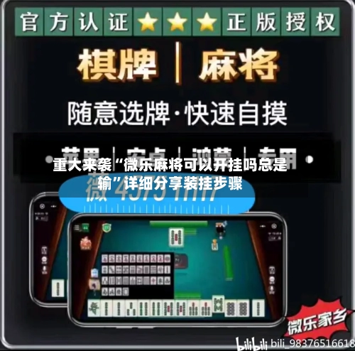 重大来袭“微乐麻将可以开挂吗总是输	”详细分享装挂步骤-第3张图片