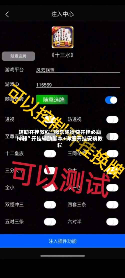 辅助开挂教程“微乐跑得快开挂必赢神器”开挂辅助脚本+详细开挂安装教程-第2张图片