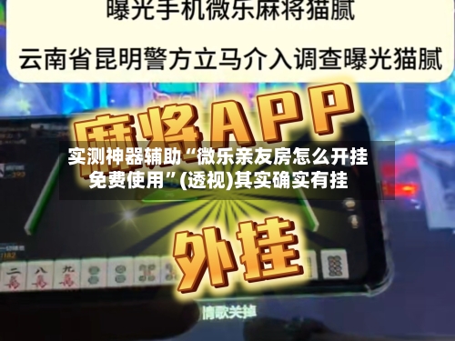 实测神器辅助“微乐亲友房怎么开挂免费使用”(透视)其实确实有挂-第3张图片