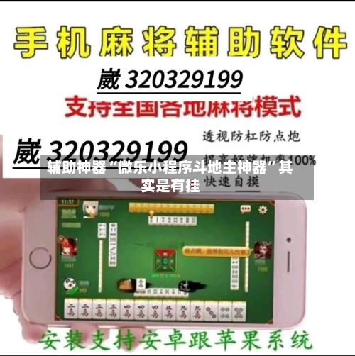 辅助神器“微乐小程序斗地主神器”其实是有挂-第2张图片