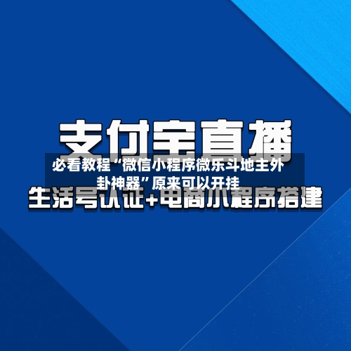 必看教程“微信小程序微乐斗地主外卦神器	”原来可以开挂-第3张图片