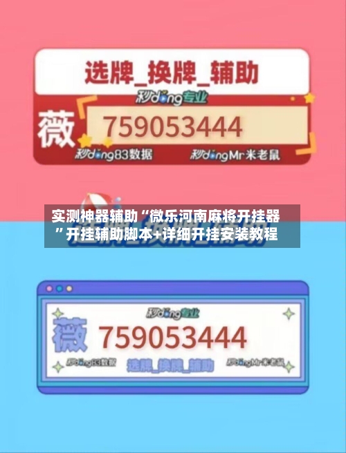 实测神器辅助“微乐河南麻将开挂器”开挂辅助脚本+详细开挂安装教程-第2张图片