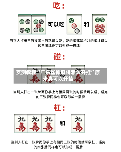 实测教程“广东雀神麻将怎么开挂”原来真可以开挂-第1张图片