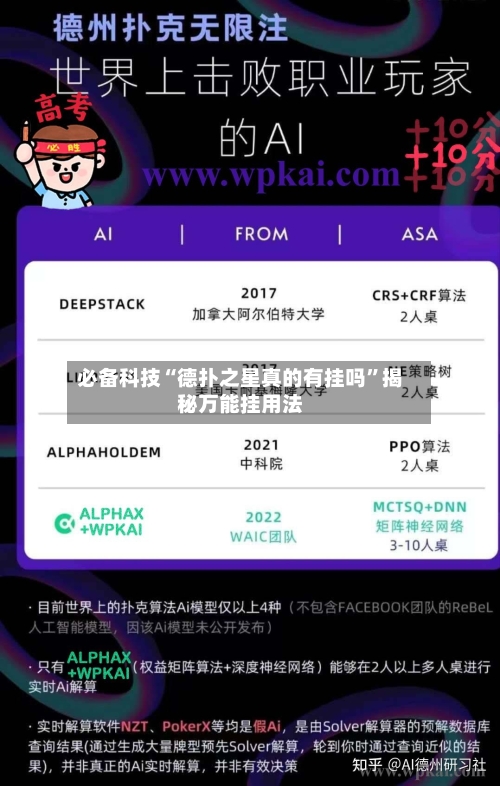 必备科技“德扑之星真的有挂吗”揭秘万能挂用法