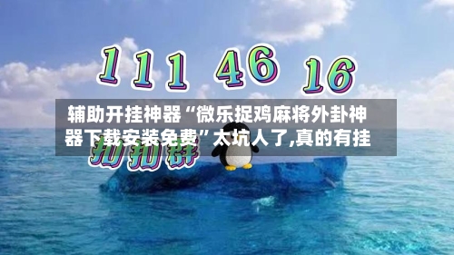 辅助开挂神器“微乐捉鸡麻将外卦神器下载安装免费	”太坑人了,真的有挂-第2张图片