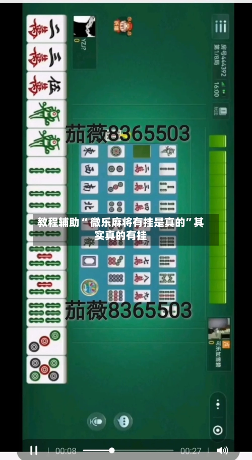 教程辅助“ 微乐麻将有挂是真的”其实真的有挂-第3张图片