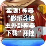 实测! 神器“微乐斗地主外卦神器下载”开挂 ( 透视 ) 辅助神器-第3张图片