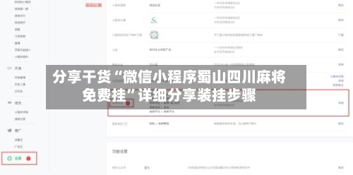 分享干货“微信小程序蜀山四川麻将免费挂	”详细分享装挂步骤-第3张图片