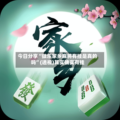 今日分享“微乐家乡麻将有挂是真的吗	”(透视)其实确实有挂-第2张图片