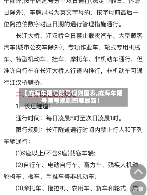 【威海车尾号限号规则图表,威海车尾号限号规则图表最新】-第3张图片
