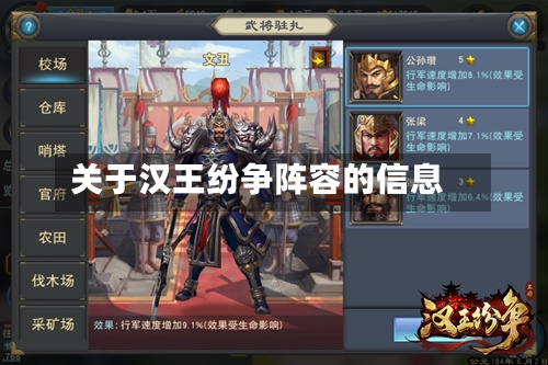 关于汉王纷争阵容的信息-第2张图片
